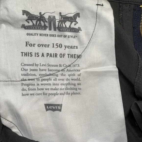 Levi's 514 Jeans Mens 40x32 Gray Straight Leg Stretch Denim 5 Pocket Zip Fly - Picture 12 of 13